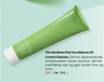 Ole henriksen find your balance oil control cleanser