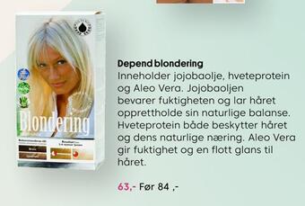 VITA Depend blondering tilbud