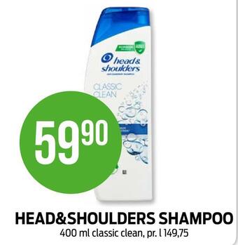 Kiwi Head&shoulders shampoo tilbud