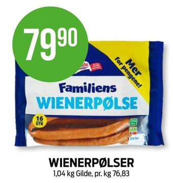 Kiwi Wienerpølser tilbud