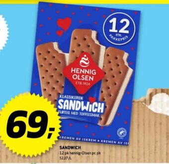 Bunnpris Sandwich issnack tilbud