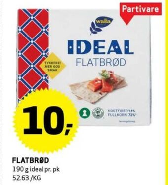 Bunnpris Wasa knekkebrød tilbud