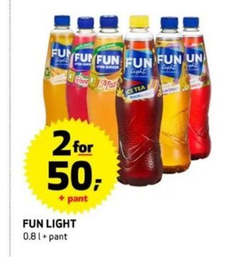 Bunnpris Fun light saft tilbud