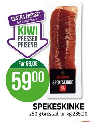 Kiwi Grilstad spekeskinke tilbud