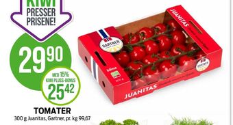Kiwi Gartner tomater tilbud