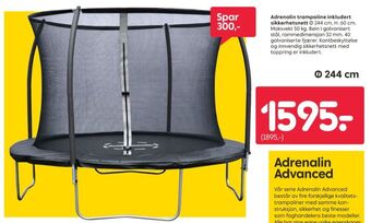 Rusta Adrenalin advanced trampoline tilbud