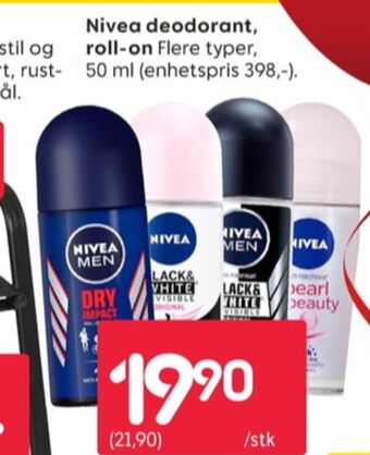 Rusta Nivea roll-on tilbud