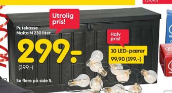 Rusta Ukjent putekasse tilbud