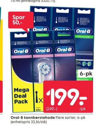 Rusta Braun oral-b børstehoder tilbud