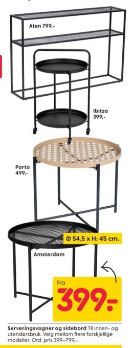 Rusta Ukjent sidebord tilbud