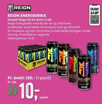 Sport Outlet Reign energidrikk tilbud