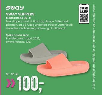 Sport Outlet Sway slippers tilbud