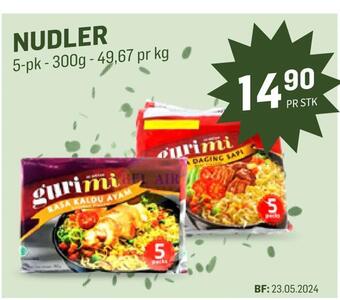 Holdbart Nudler tilbud