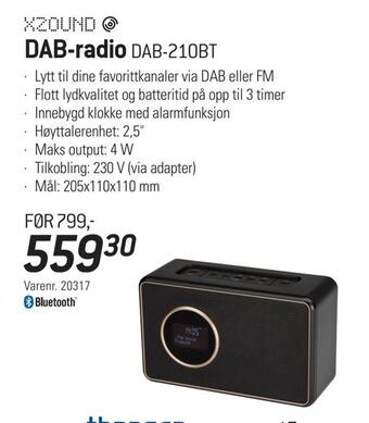 Thansen Dab-radio tilbud