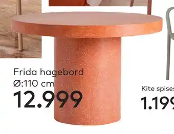 Skeidar Frida hagebord tilbud