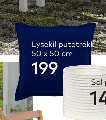 Skeidar Lysekil putetrekk 50 x 50 cm tilbud