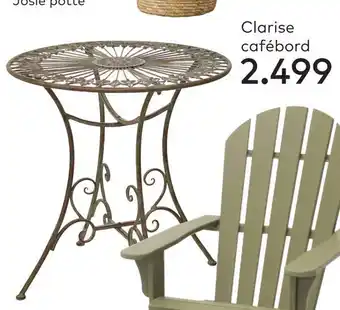 Skeidar Clarise cafébord tilbud