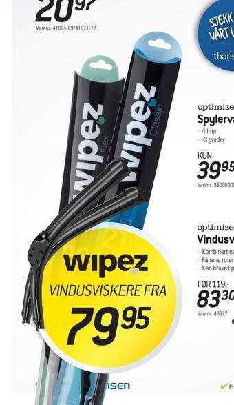 Thansen Vindusviskere tilbud