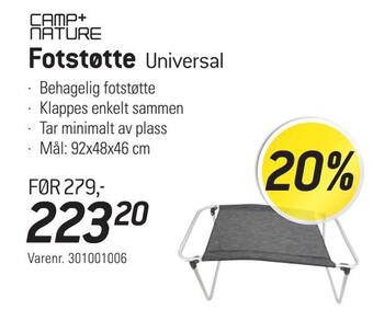 Thansen Fotstøtte tilbud