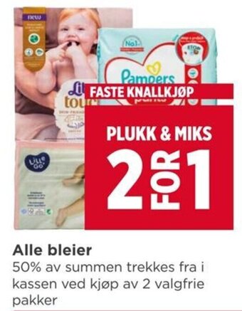 Meny Alle bleier tilbud