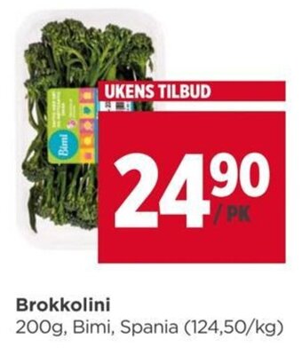 Meny Brokkolini tilbud