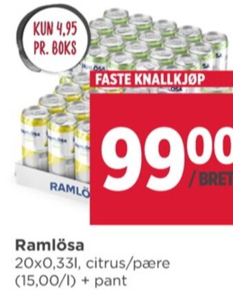 Meny Ramlösa mineralvann tilbud