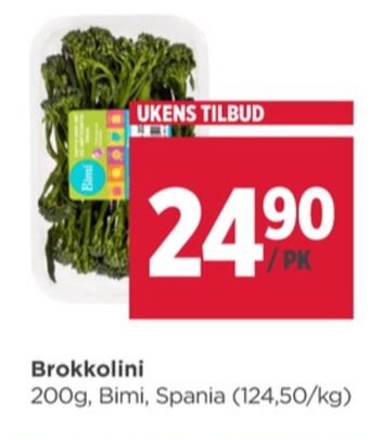 Meny Ukjent brokkoli tilbud