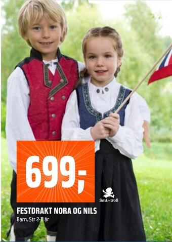 Coop Obs Festdrakt nora og nils tilbud