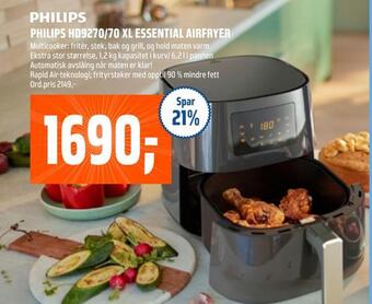 Coop Obs Philips hd9270/70 xl essential airfryer tilbud