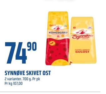 Coop Obs Synnøve skivet ost tilbud