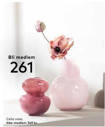 Skeidar Celia vase tilbud