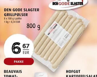 Scandinavian Park Den gode slagter grillpølser tilbud