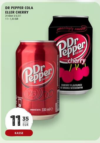 Scandinavian Park Dr pepper cola eller cherry tilbud