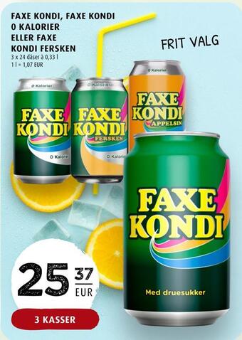 Faxe kondi, faxe kondi 0 kalorier eller faxe kondi fersken