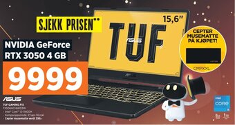 POWER Asus TUF GAMING F15 FX506HCHN053W tilbud