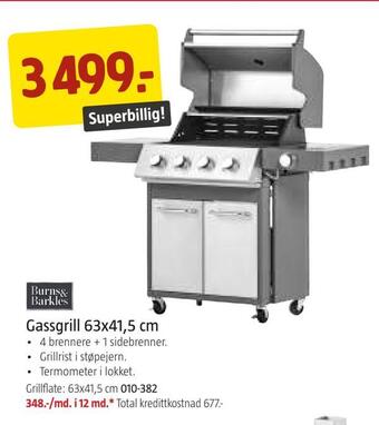 Jula Gassgrill 63x41,5 cm tilbud