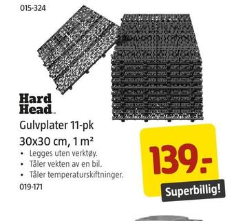 Jula Gulvplater 11-pk 30x30 cm, 1 m2 tilbud