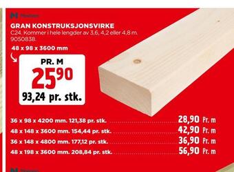 jem & fix Gran konstruksjonsvirke tilbud