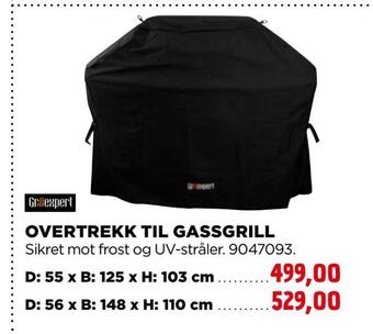 jem & fix Overtrekk til gassgrill tilbud
