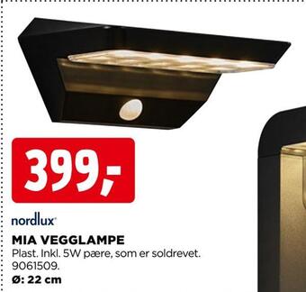 jem & fix Mia vegglampe tilbud
