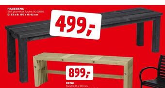 jem & fix Hagebenk tilbud