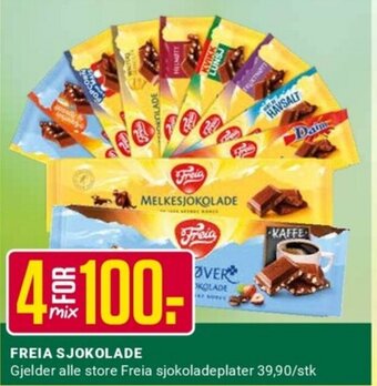 Europris FREIA SJOKOLADE tilbud
