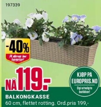 Europris BALKONGKASSE tilbud