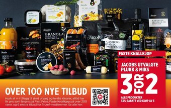 Meny Jacobs UTVALGTE PLUKK & MIKS tilbud