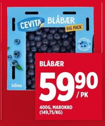 Meny BLÅBÆR tilbud