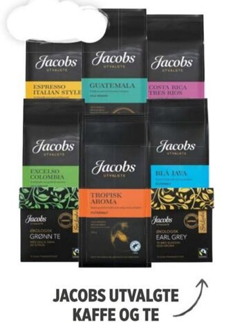 Meny JACOBS UTVALGTE KAFFE OG TE tilbud