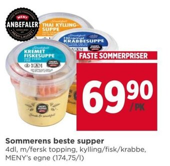 Meny Sommerens beste supper tilbud