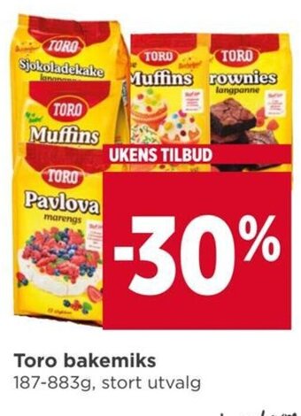 Meny Toro bakemiks tilbud