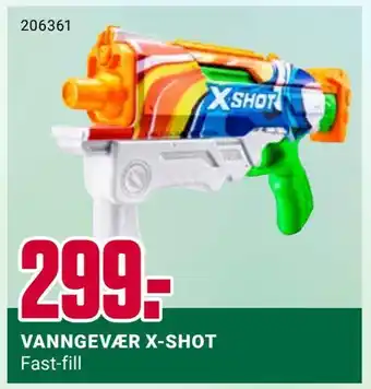 Europris Vanngevær x-shot tilbud