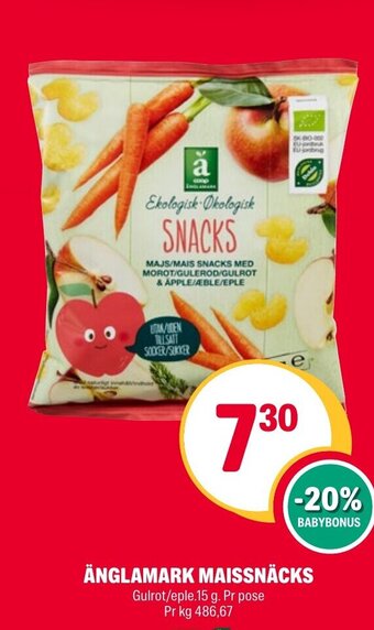 Coop Extra ÄNGLAMARK MAISSNÄCKS tilbud